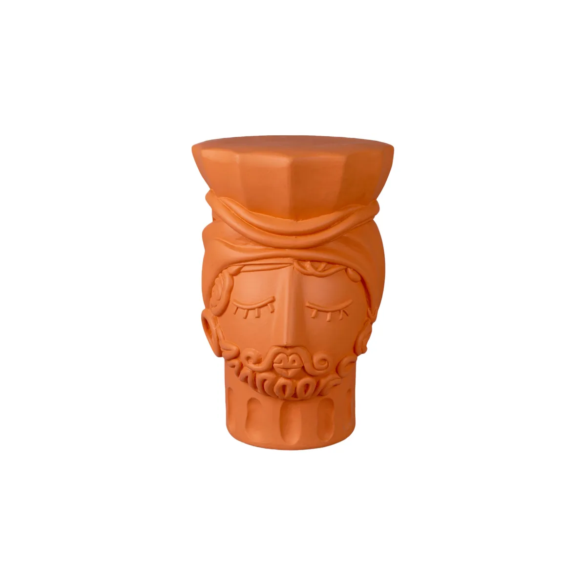 Hocker Magna Graecia - Orange - Terrakotta - Designer Antonio Aricò by Seletti – product photo