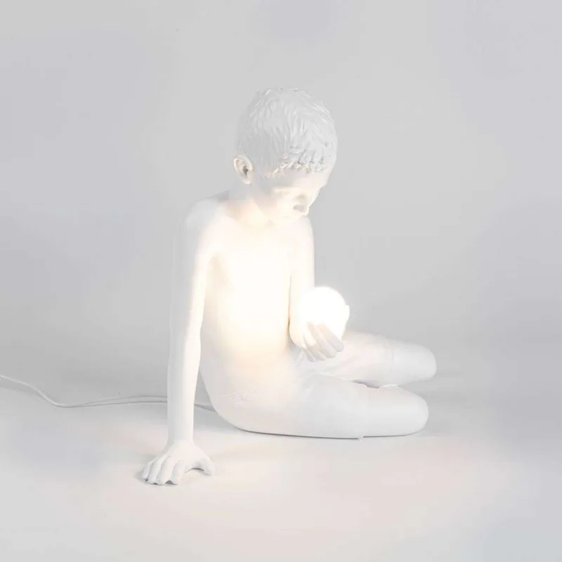 Innerglow Boy Taffellamp Mini White - Seletti - Woonkamer - Kunststof by Seletti – product photo
