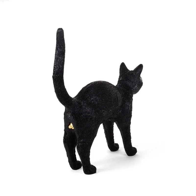 Jobby The Cat Tafellamp Zwart de Seletti – photo du produit 3 sur 5