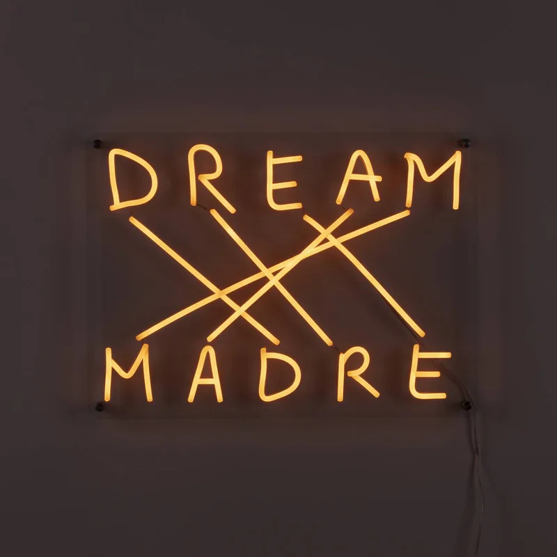 LED decoratie-wandlamp Dream-Madre, geel by Seletti in Purple, Helder – product photo