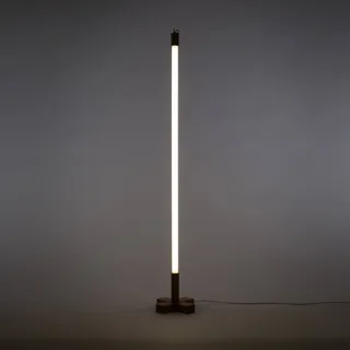 LED lamp Linea, wit, houten details, universeel de Seletti en Blanc, Licht hout – photo du produit 2 sur 5