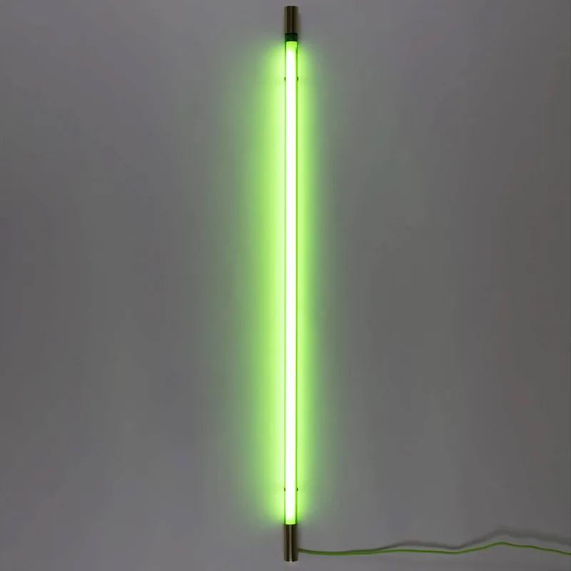 LED wandlamp Linea goud, groen von Seletti in Groen, goud – Produktfoto