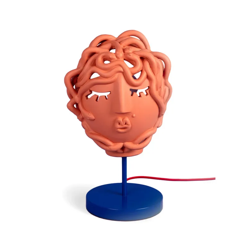 Medusa Mask Tafellamp Terracotta - Seletti - Woonkamer - Steen von Seletti – Produktfoto