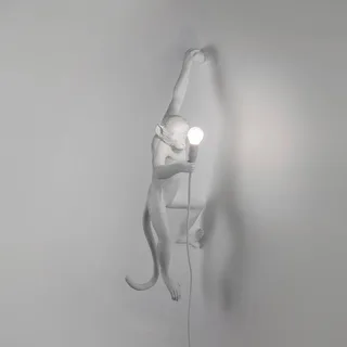 Monkey Hanging Wandlamp Left Wit de Seletti – photo du produit 3 sur 5