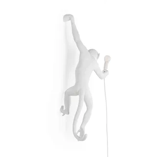 Monkey Hanging Wandlamp Left Wit de Seletti – photo du produit 2 sur 5