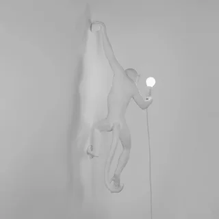 Monkey Hanging Wandlamp Left Wit de Seletti – photo du produit 5 sur 5