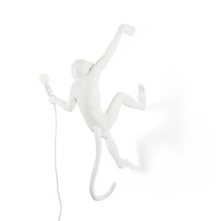 Monkey Hanging Wandlamp Right Wit de Seletti – photo du produit 2 sur 5