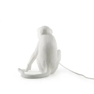 Monkey Sitting Tafellamp Wit de Seletti – photo du produit 3 sur 5