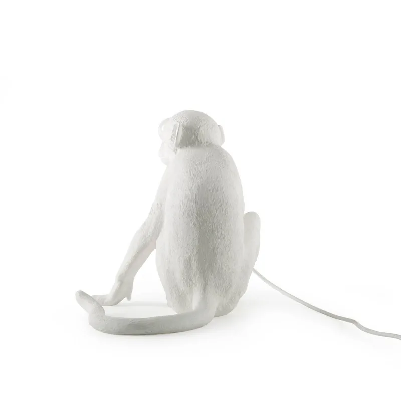 Monkey Sitting Tafellamp Wit de Seletti – photo du produit 3 sur 5
