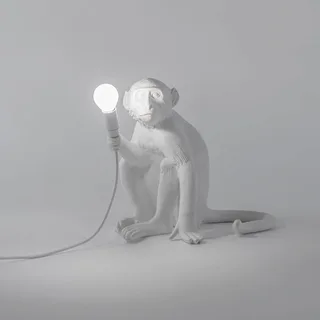 Monkey Sitting Tafellamp Wit de Seletti – photo du produit 5 sur 5