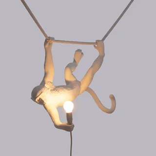 Monkey Swing Hanglamp Wit de Seletti – photo du produit 5 sur 5