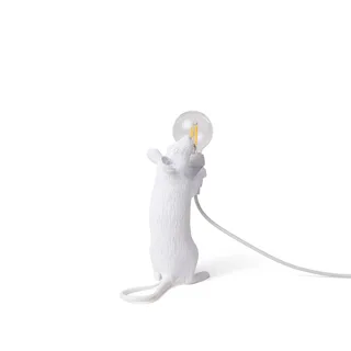 Mouse Lamp LED decoratieve lamp USB rechtop de Seletti en Blanc – photo du produit 1 sur 3