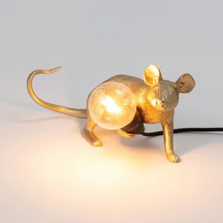 Muselampe LED-pære USB vandret guld fra Seletti – produktbillede 4 af 5