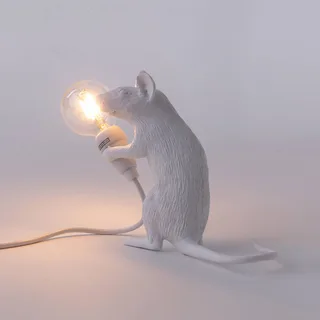 Muselampe LED-pære USB-siddende hvid fra Seletti – produktbillede 4 af 5
