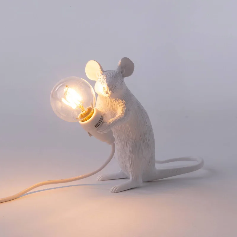 Muselampe LED-pære USB-siddende hvid fra Seletti – produktbillede 5 af 5