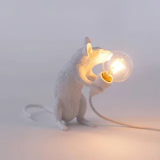 Muselampe LED-pære USB-siddende hvid fra Seletti – produktbillede 3 af 5