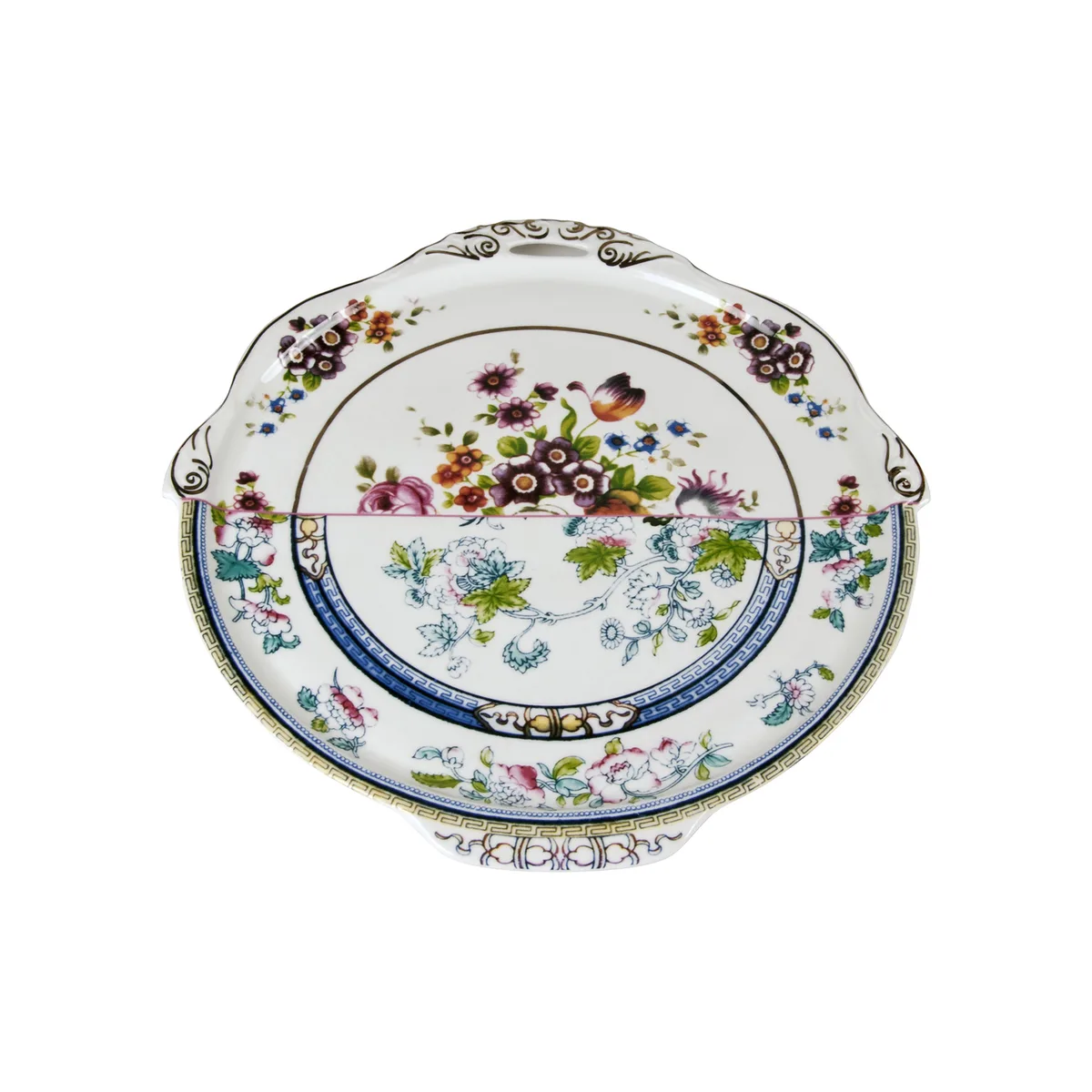 Platte Hybrid - Bunt - chinesisches Weich-Porzellan - Designer Studio CTRLZAK de Seletti – photo du produit