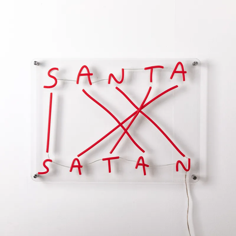 Santa-Satan LED-Sign - Seletti - Woonkamer - Designer - Kunststof by Seletti – product photo
