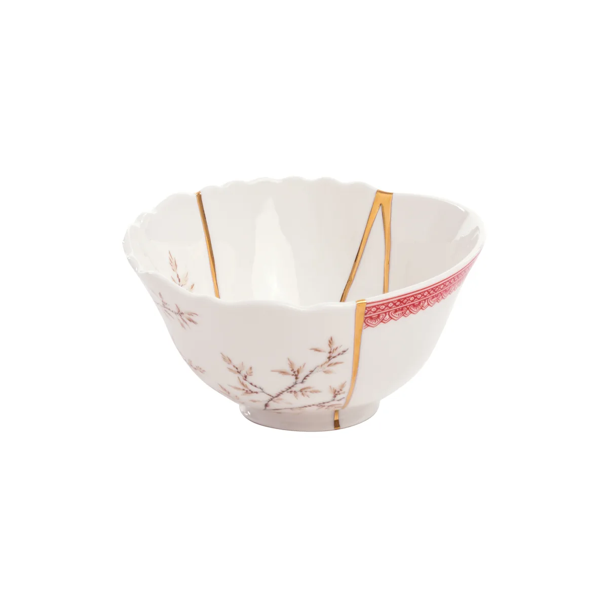Schale Kintsugi - Weiß - Gold - Designer Marcantonio de Seletti – photo du produit