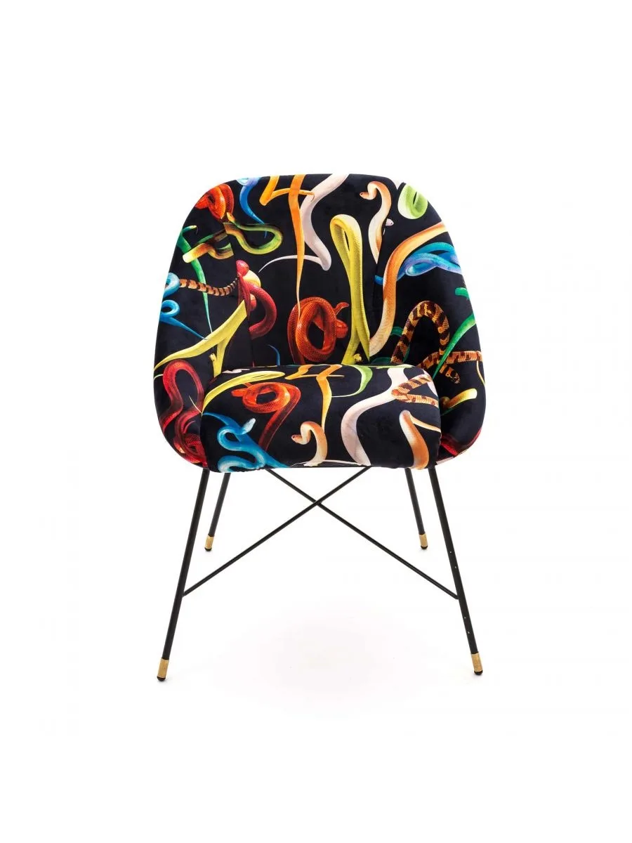 Snakes padded stoel - 16043 fra Seletti – produktbillede