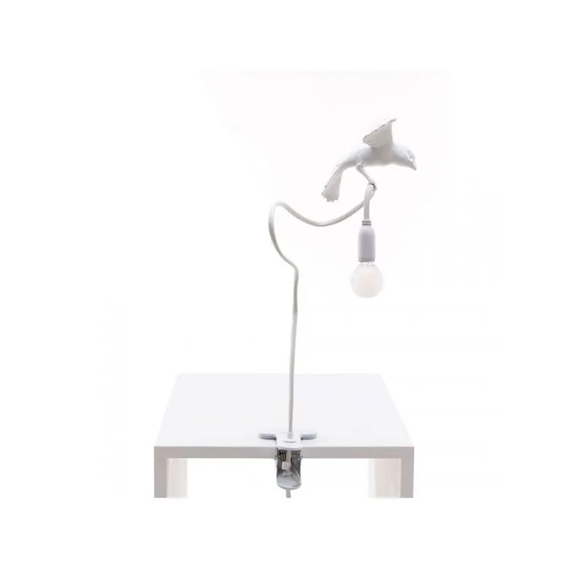 Sparrow Cruising Klemlamp White - Seletti - Woonkamer - Kunststof von Seletti – Produktfoto
