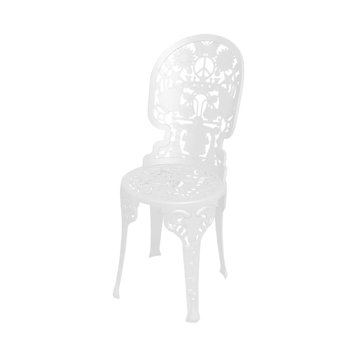 Stuhl Industry Garden - Weiß - Aluminium - Designer Studio Job de Seletti – photo du produit