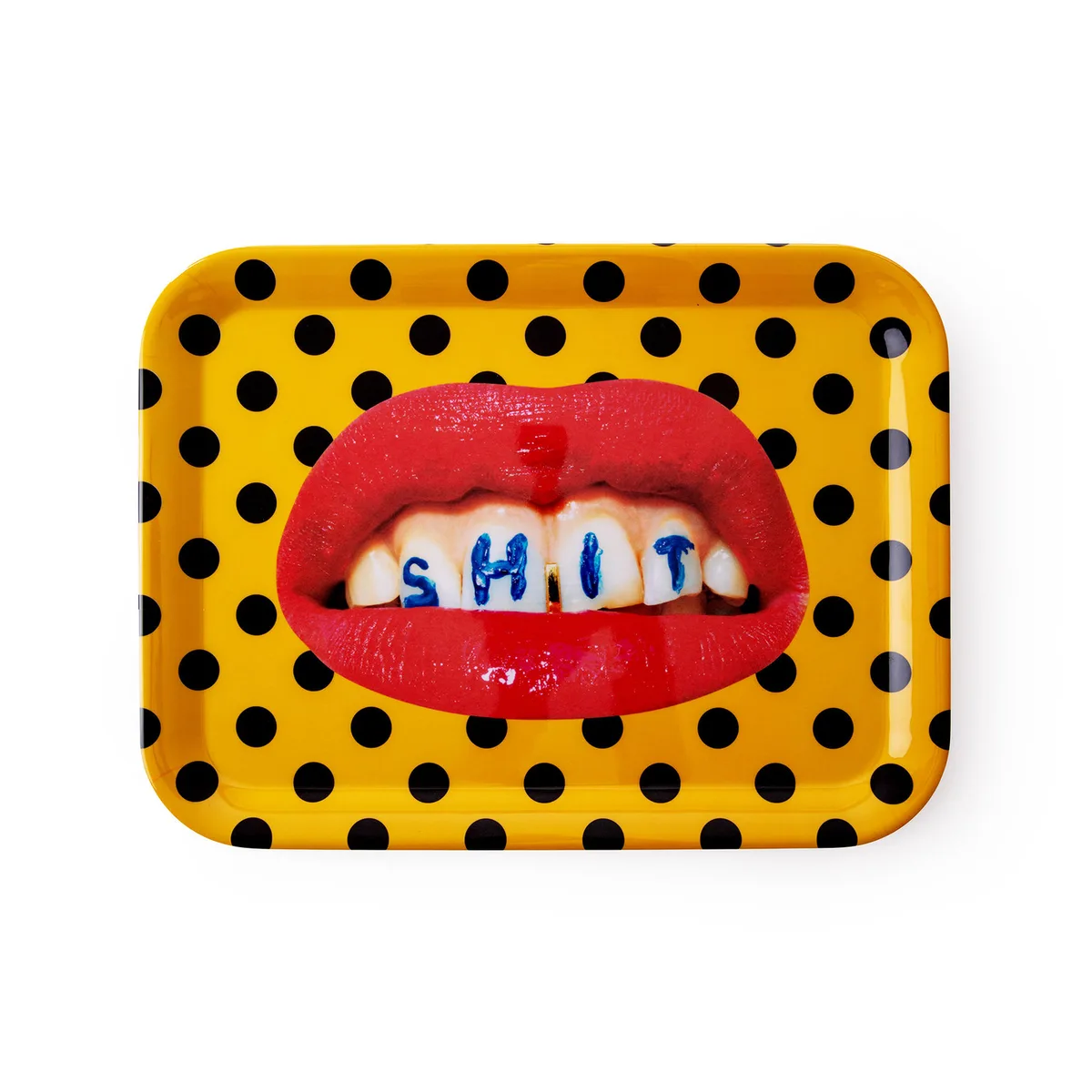 Tablett Toilet Paper - Gelb - Melamin - Designer Pierpaolo Ferrari de Seletti – photo du produit