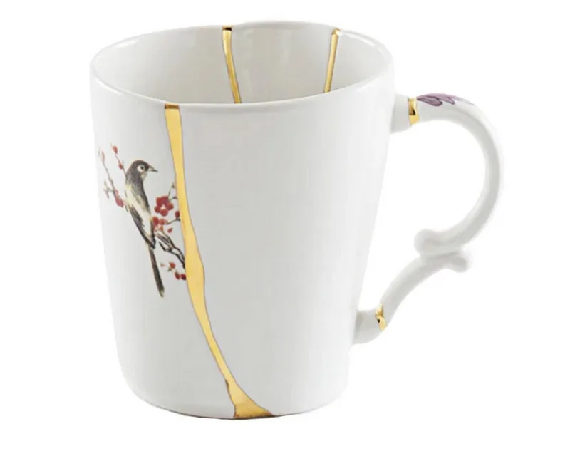 Tasse Henkelbecher Kintsugi 3 Porzellan von Seletti – Produktfoto