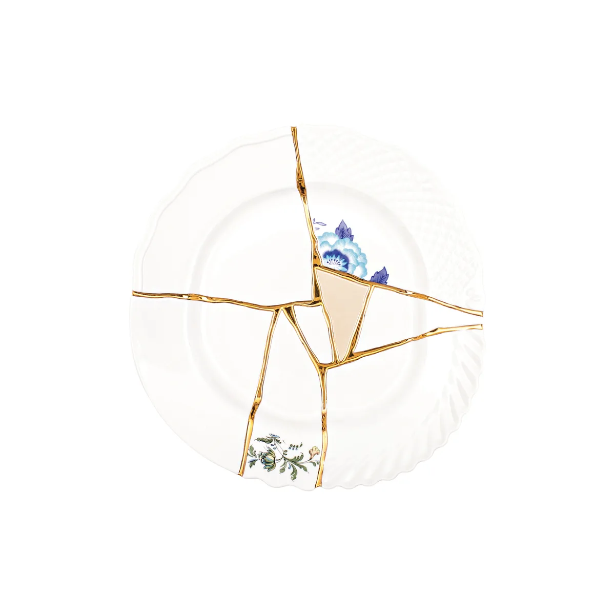 Teller Kintsugi - Weiß - Gold - Designer Marcantonio van Seletti – productfoto