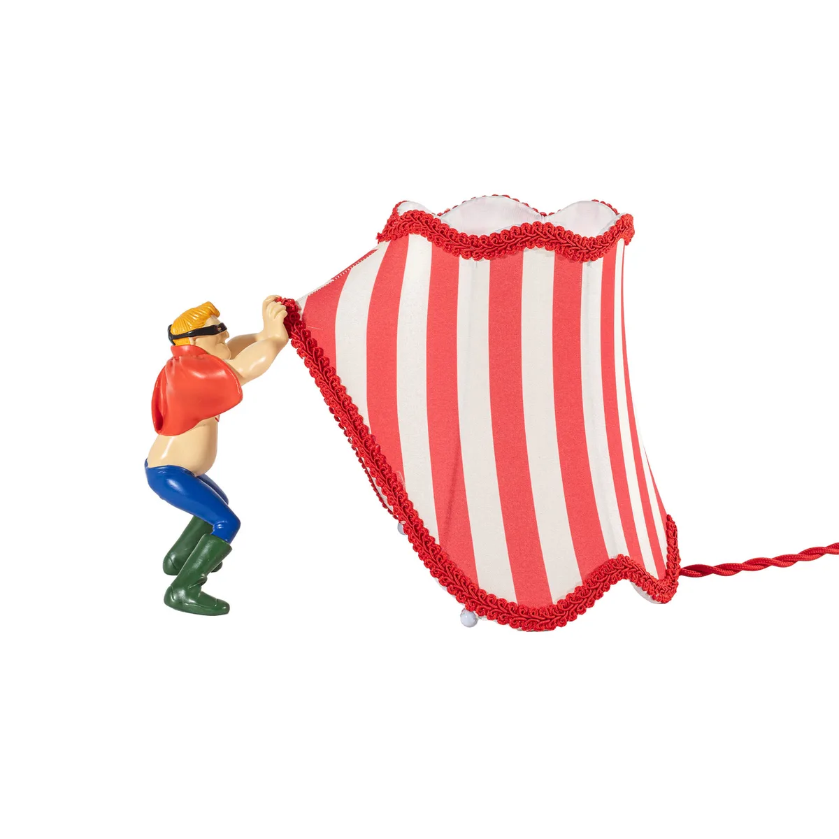 Tischleuchte Circus - Rot - Polyester-Gewebe - Designer Uto Balmoral von Seletti – Produktfoto