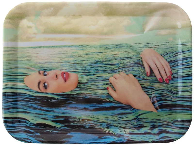Toiletpaper Dienblad Sea Girl von Seletti in Multi – Produktfoto