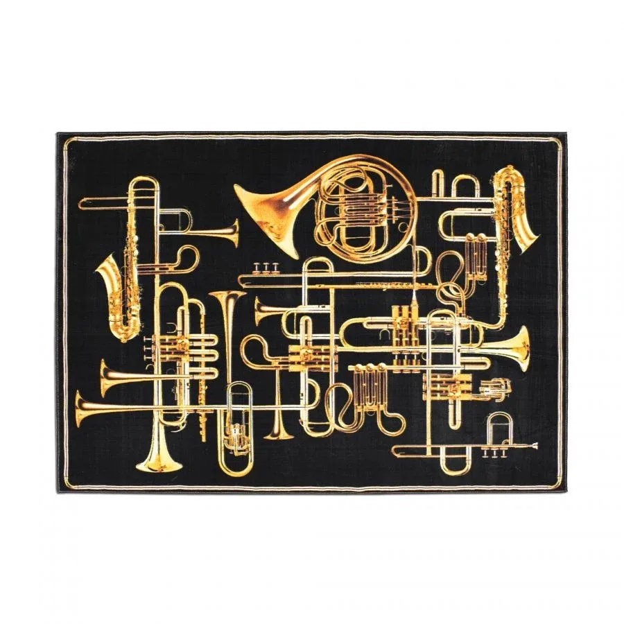 Trumpets rechthoekig vloerkleed - 18075 van Seletti – productfoto