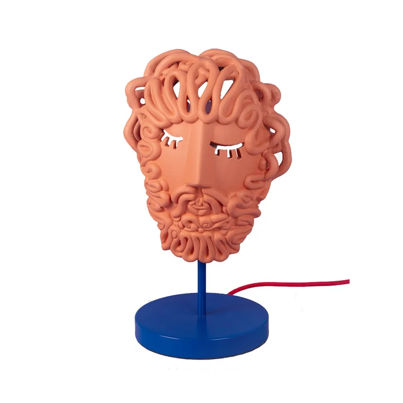 Ulysse Mask Tafellamp Terracotta - Seletti - Woonkamer - Steen von Seletti – Produktfoto