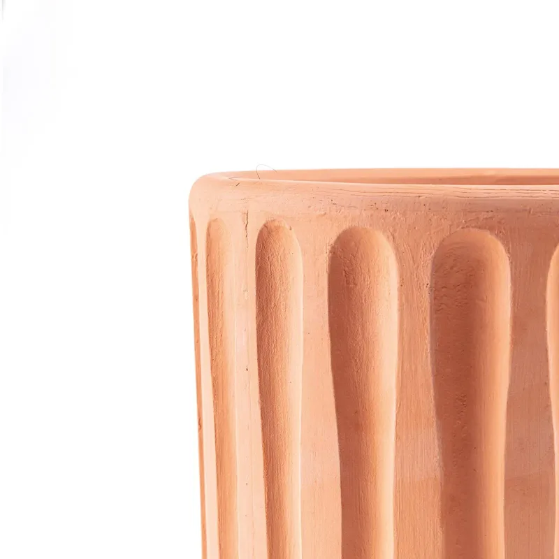 Vaas Magna Graecia Dorico, onderzetter von Seletti in Terracotta – Produktfoto