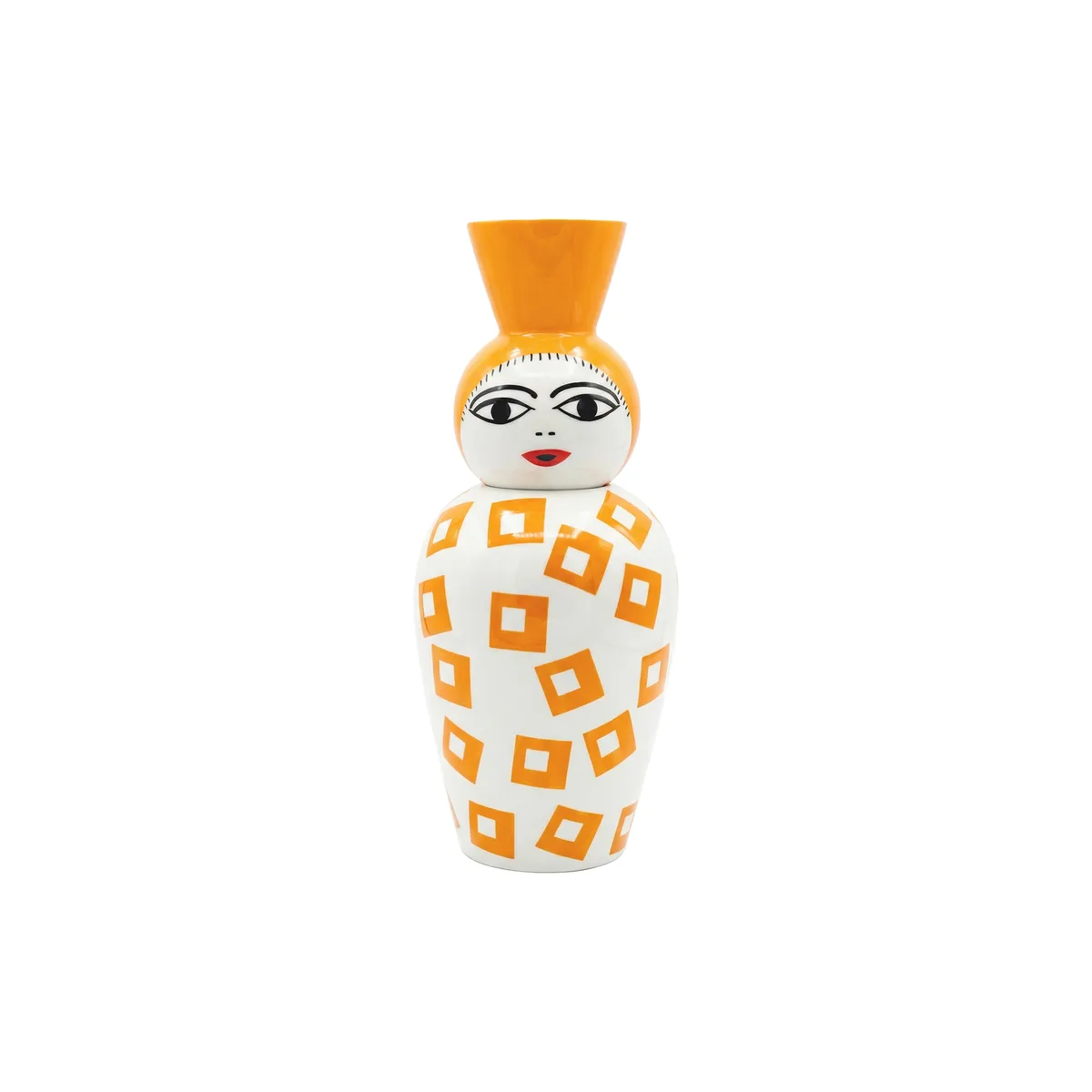 Vase Canopie - Orange - Porzellan - Designer Elena Cutolo de Seletti – photo du produit