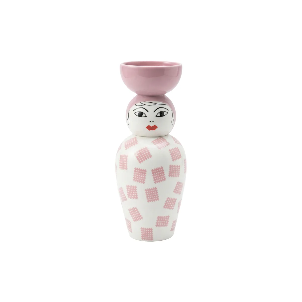 Vase Canopie - Rosa - Porzellan - Designer Elena Cutolo de Seletti – photo du produit