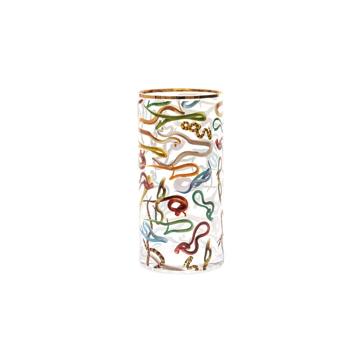 Vase Toilet Paper - Bunt - Echtgold - Designer Maurizio Cattelan von Seletti – Produktfoto