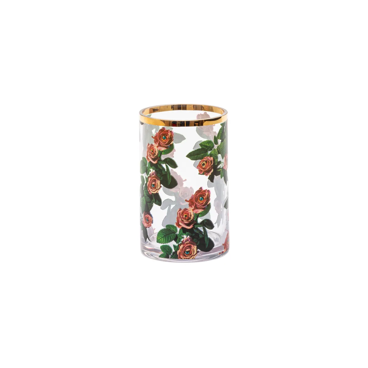 Vase Toilet Paper - Bunt - Echtgold - Designer Maurizio Cattelan van Seletti – productfoto