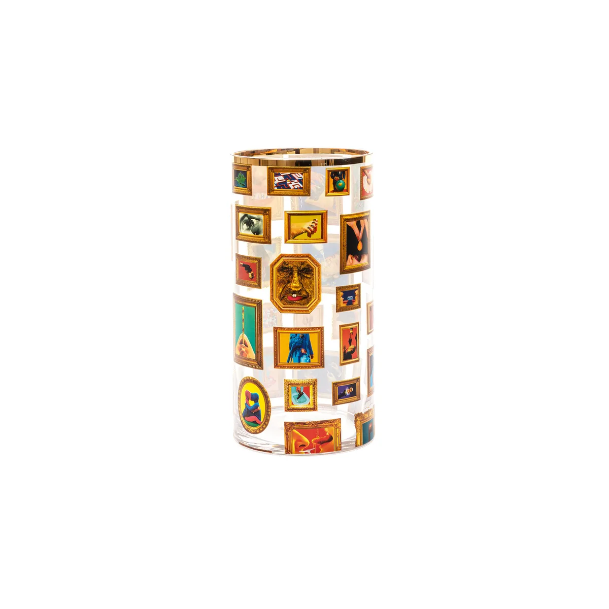 Vase Toilet Paper - Bunt - Echtgold - Designer Maurizio Cattelan de Seletti – photo du produit