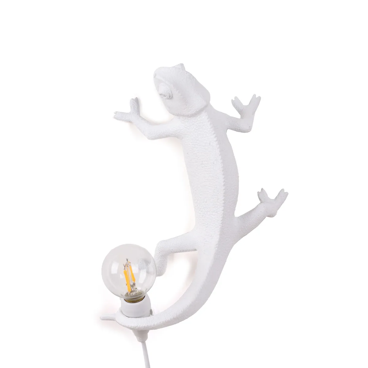 Wandleuchte mit Stromkabel Animaux - Weiß - Harz - Designer Marcantonio de Seletti – photo du produit