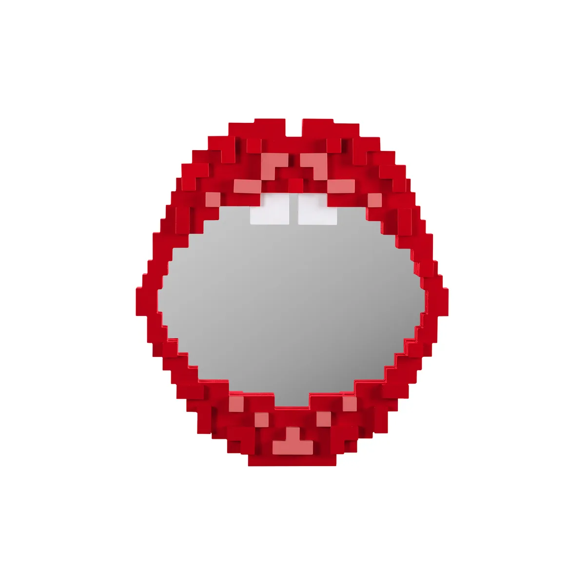 Wandspiegel Pixel - Rot - Holzfaserplatte - Designer Roberto Bruno de Seletti – photo du produit