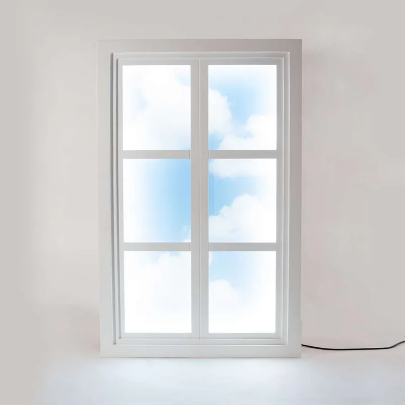 Window 3 Wandlamp/Vloerlamp White/Light Blue- Seletti - Woonkamer - Kunststof by Seletti – product photo