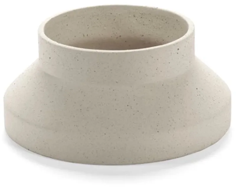 Alex Gabriels Mira vaas + taartschotel D21cm H10cm beige by Serax in Wit – product photo