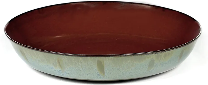 Anita Le Grelle Serveerschaal - M - 21 cm - Rust/smokey blue by Serax in Rust smokey blue – product photo