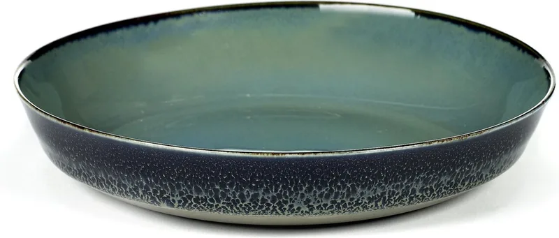 Anita Le Grelle Serveerschaal - S - D17,5x3 cm - Smokey blue/dark blue by Serax in Smokey blue – product photo