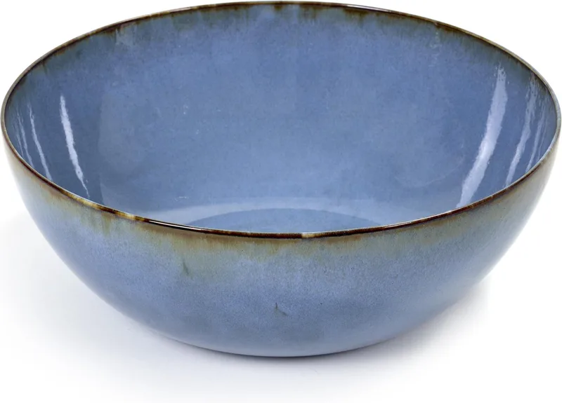 Anita Le Grelle Terres de rêves - Saladeschaal - Smokey - 27 Ø by Serax in Blauw – product photo