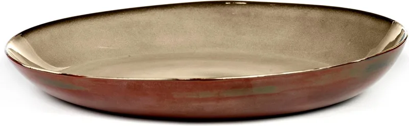 Anita Le Grelle Terres de rêves - Serveerschaal - Roest/Misty - 35 Ø by Serax in Grijs – product photo