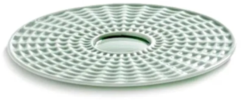 Ann Van Hoey Nido cappuccino schotel D13.8cm bone china by Serax in Groen – product photo