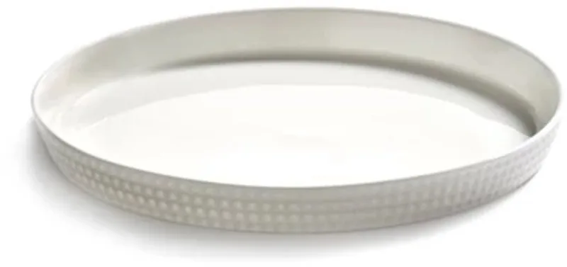 Ann Van Hoey Nido plat bord met boord D16cm bone china by Serax in Wit – product photo