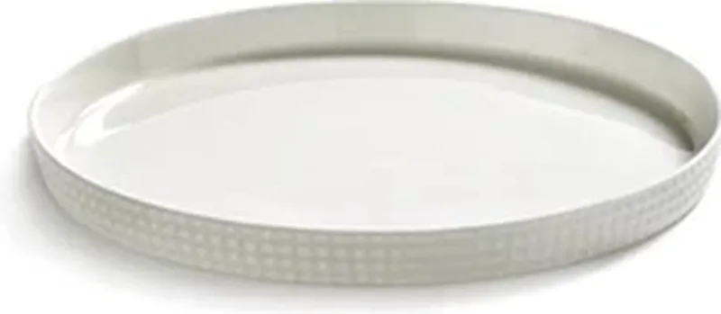Ann Van Hoey Nido plat bord met boord D20cm bone china by Serax in Wit – product photo